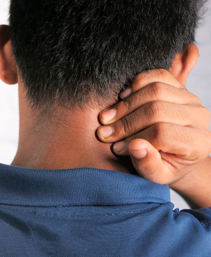 Child with neck pain