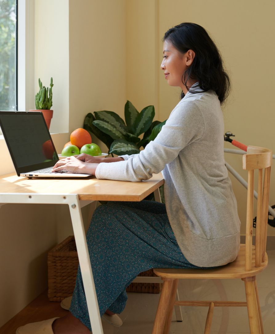 Good posture example
