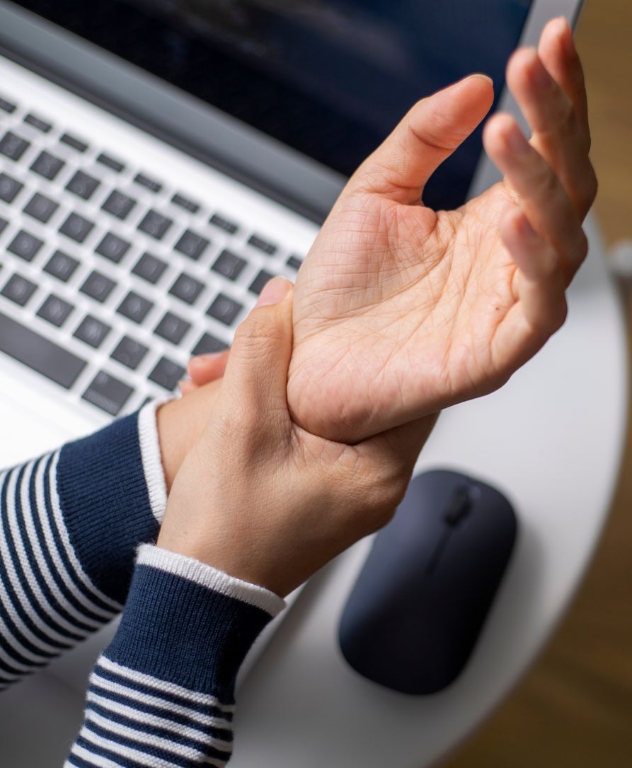 Person with repetitive strain injury